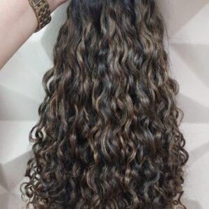 Cabelo natural cacho caipira 55cm