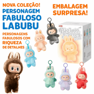 Pelúcia Labubu Surpresa Chaveiro Misterioso Tiktok 3 Geração