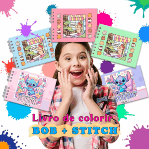 Livro De Colorir Stitch e Hello Poppy