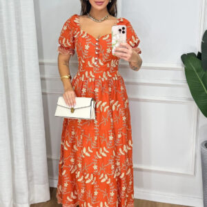 Vestido delicado todo bordado